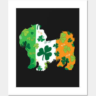 ST Patricks Day Shih Tzu Lucky Irish T-Shirt Posters and Art